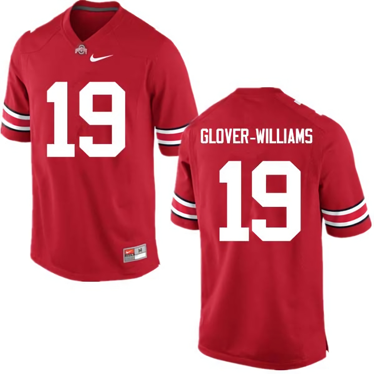 Eric Glover-Williams Ohio State Buckeyes Men's NCAA #19 Nike Red College Stitched Football Jersey FBQ5356YD
